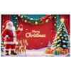 Xmas Party Banner Santa Claus Design Xmas Banner Festive Banner Reindeer Image For New Year Decor Christmas Party Family Party