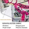 Pink Panther Wall Tapestry Aesthetic Wall Hanging Printed Fabric Blanket Decorative Tapestries For Bedroom Living Room Home Decor
