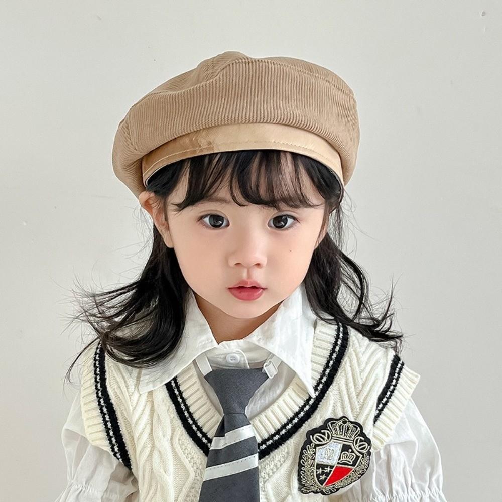 Korean Baby Beret Spring Autumn Painter Hats Retro Beanies Cap  2-6year