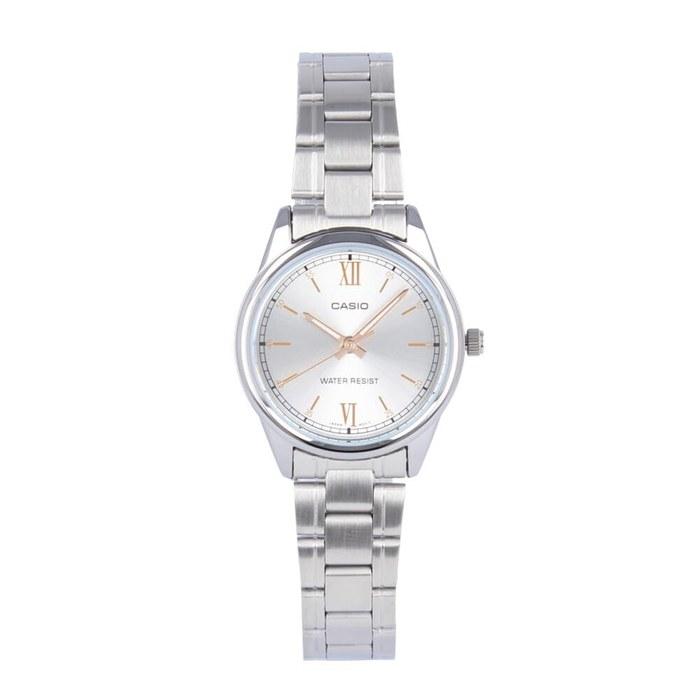 CASIO LTP-V005D-7B2 Women s Quartz Analog Stainless Steel Watch Silver