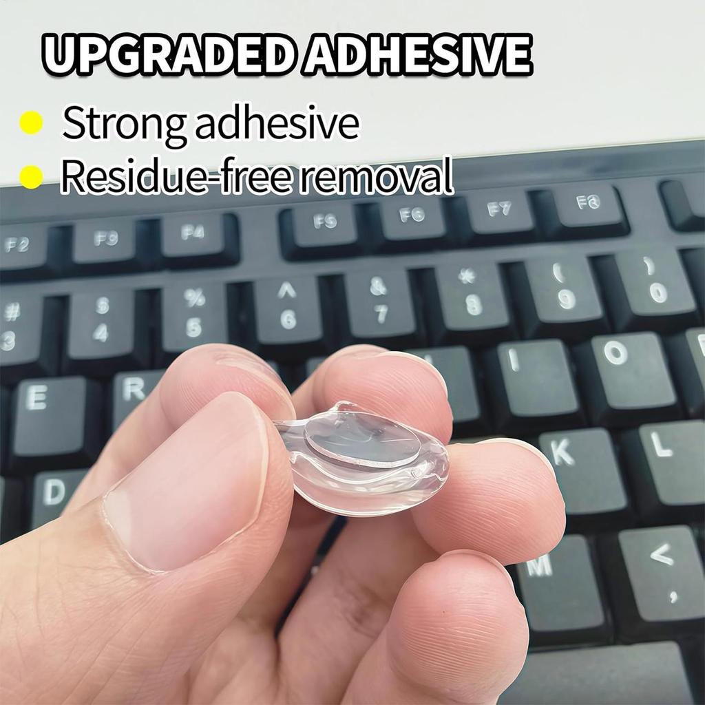 Tastaturaufkleber Für Benutzer Mit Langen Nägeln, 24 Stück Tastatur-Tabs Erhöht Klar Katzenkopf-Design Tastatur-Blasen-Aufkleber Für Frauen Männer