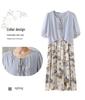 Elegant Floral Chiffon Dress - Summer 2026 Collection for Middle-Aged & Elderly Women