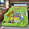 Halloween fantasy comedy adventure cartoon movie Scooby-Doo blanket soft home furnishing nap decoration four seasons warm Sherpa blanket U8