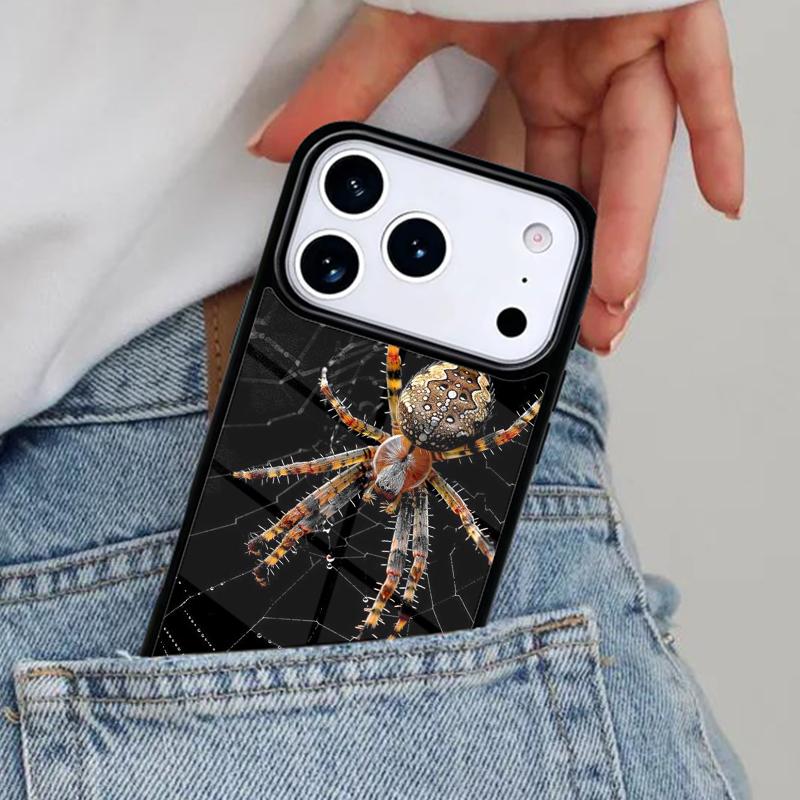 Creepy Insect Spider Phone Case for iPhone 16e 15 14 13 12 17 Pro Max Plus Air 17pro Cover Coque