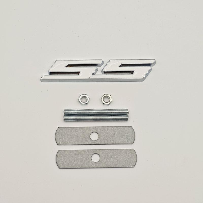 3D Metal Car Rear Trunk Logo Badge Sticker Front Grille Emblem For Chevrolet SS Sport Camaro Cavalier Onix Cruze Aveo Silverado