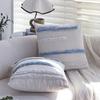 Blue Tufted Cushion Sofa Living Room Tassel Cushion Backrest Bedroom Bed Cushion Pillow Case Without Core