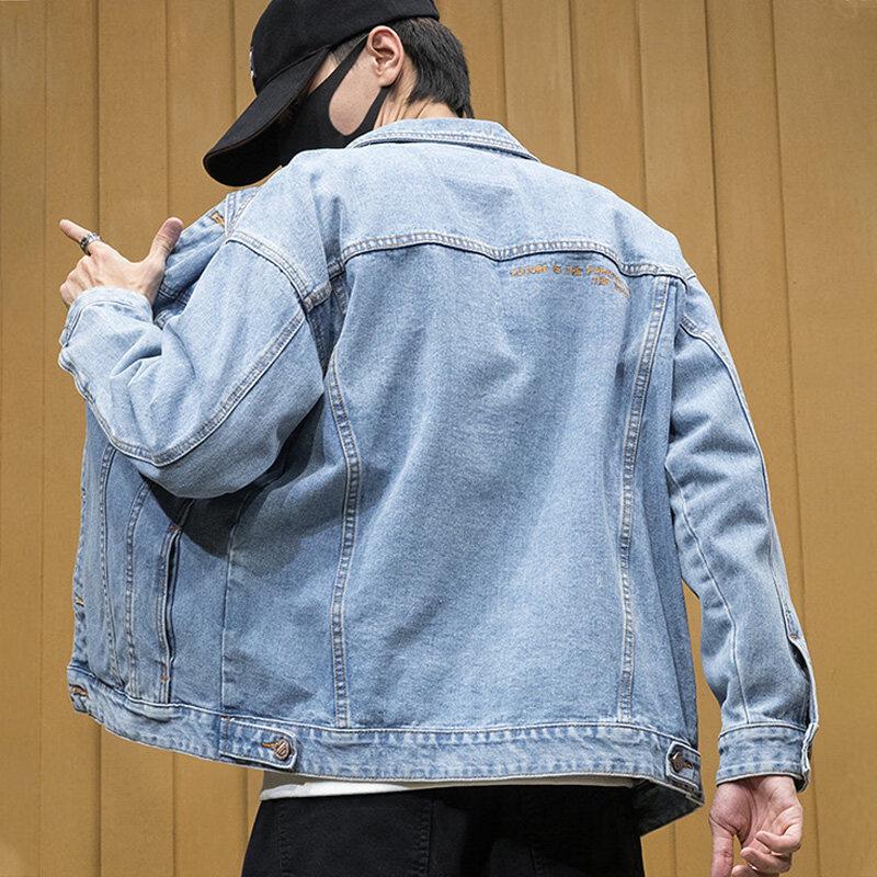 GUANGAN AEPE Men's Loose Denim Jacket