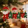 Youqi 3D Santa Hugging Tree Christmas Ornaments - Soft, Cute, Festive Home Décor