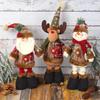 Christmas Doll Telescopic Snowman Santa Claus Elk Standing Doll Ornament Xmas Gifts Home Room Party Decoration Holiday Gifts