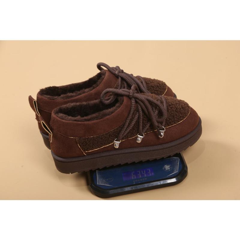 Women's Winter Low-Cut Thick-Soled Snow Boots - Plus-Size, Fleece-Lined & Thickened, Warm