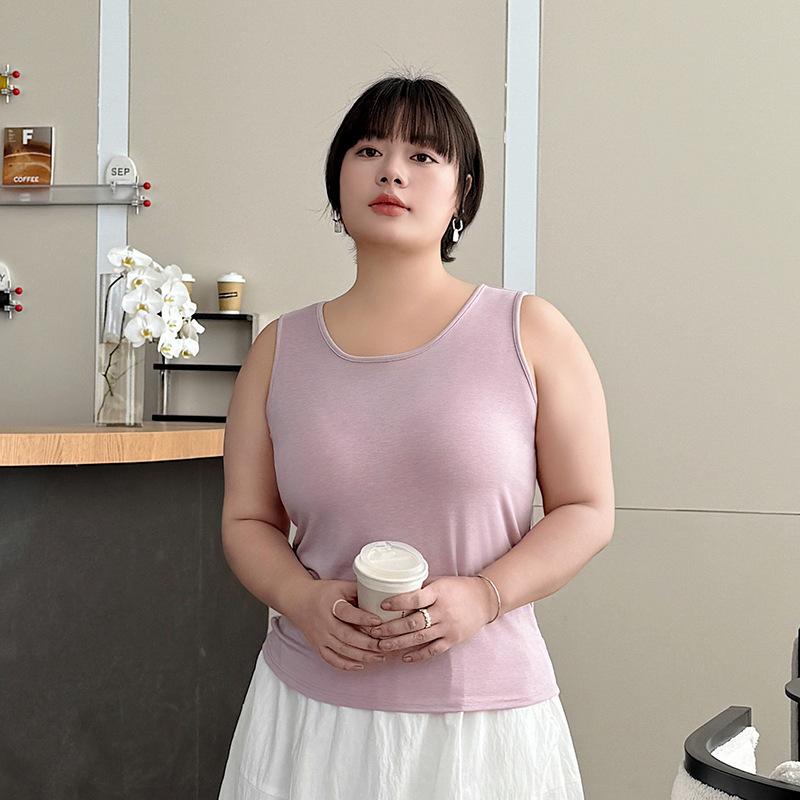 

#Summer new fattened plus Lyocell mask women s loose vest plus size: recommended 60-80kg