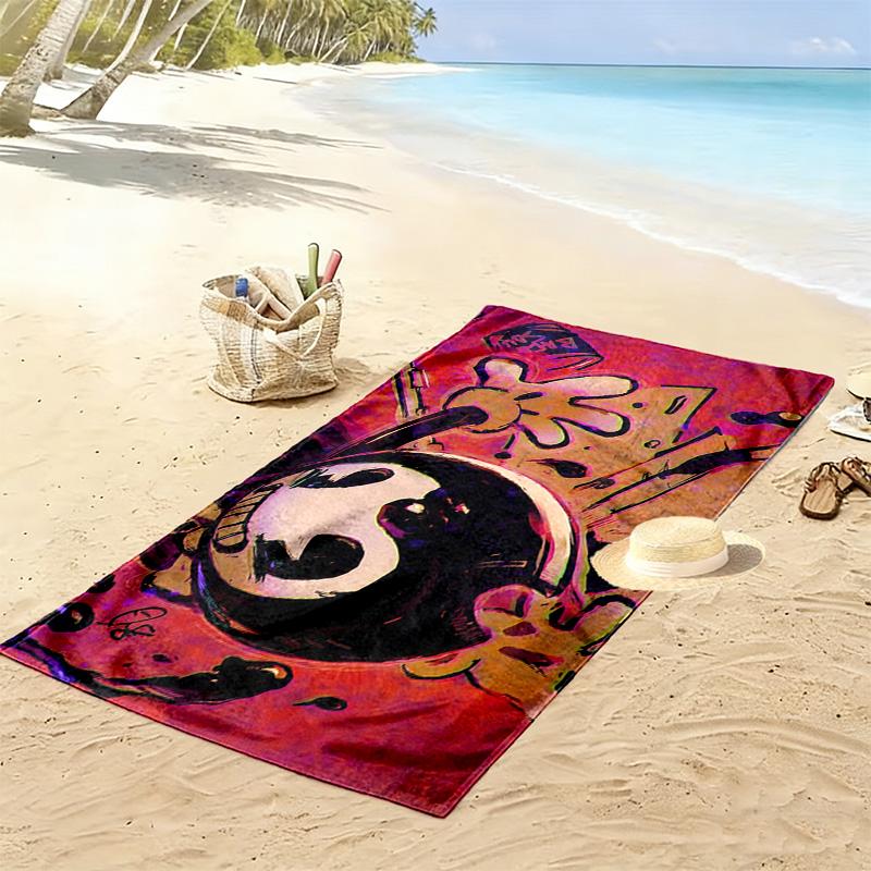Bendy and the Ink Machine Print Beach Towel, Large Soft Quick Dry Towel for Beach Camping Swimming