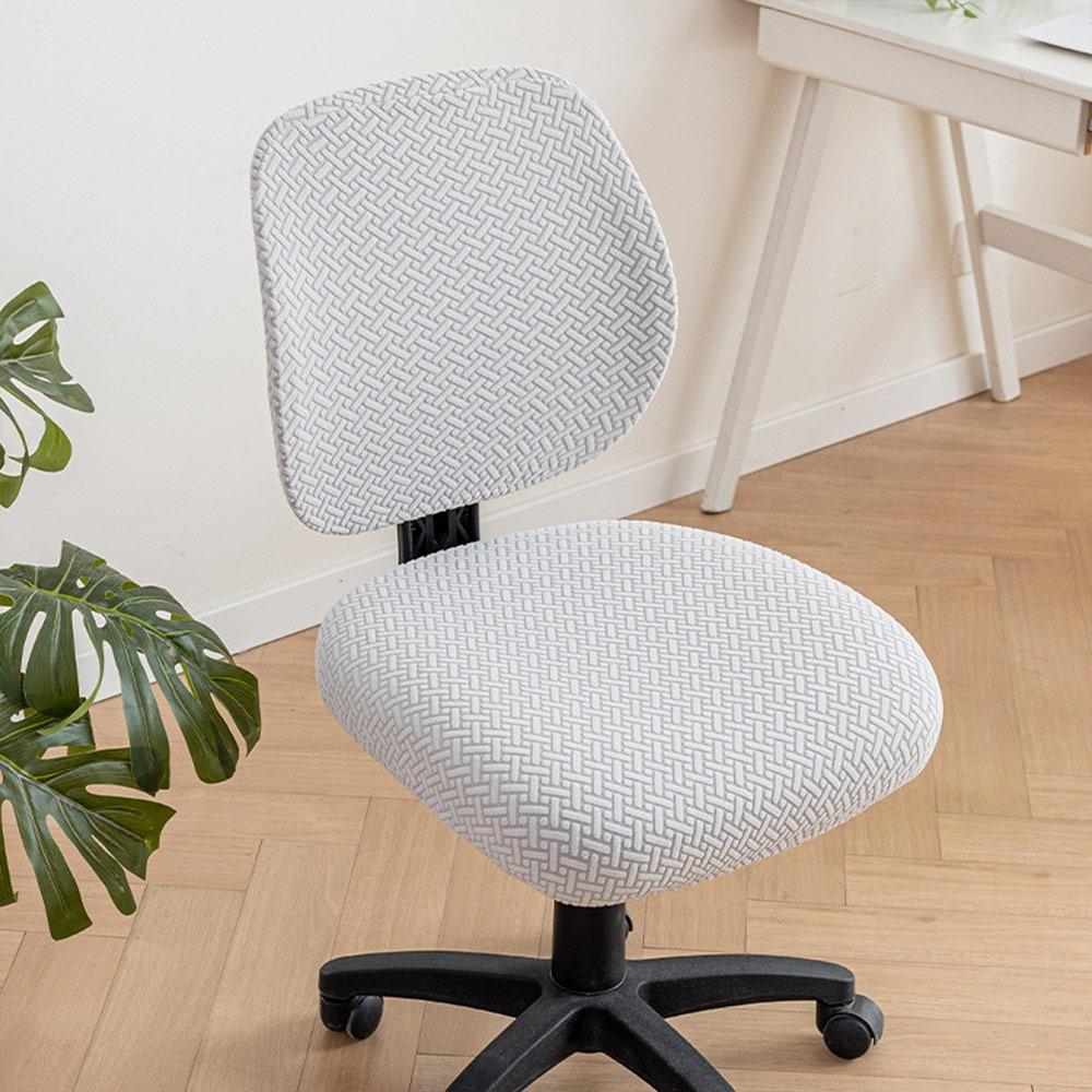 2Pcs/set Anti-dirty Split Office Chair Cover Elastic Lift Rotating Chair Cover  for Home&Office