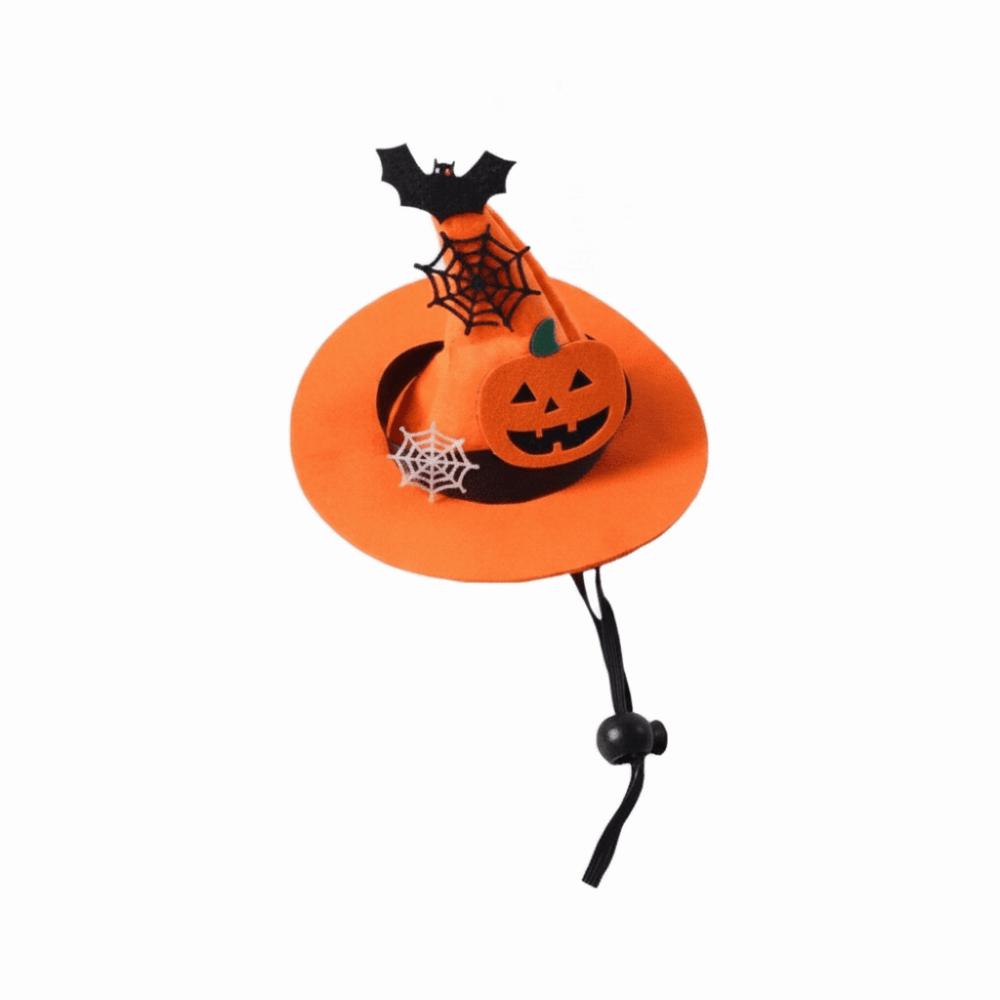 Hairball Pumpkin Bell Pet Hat Adjustable Dog Wizard Hat Gift Halloween Cat Hat Party Photo