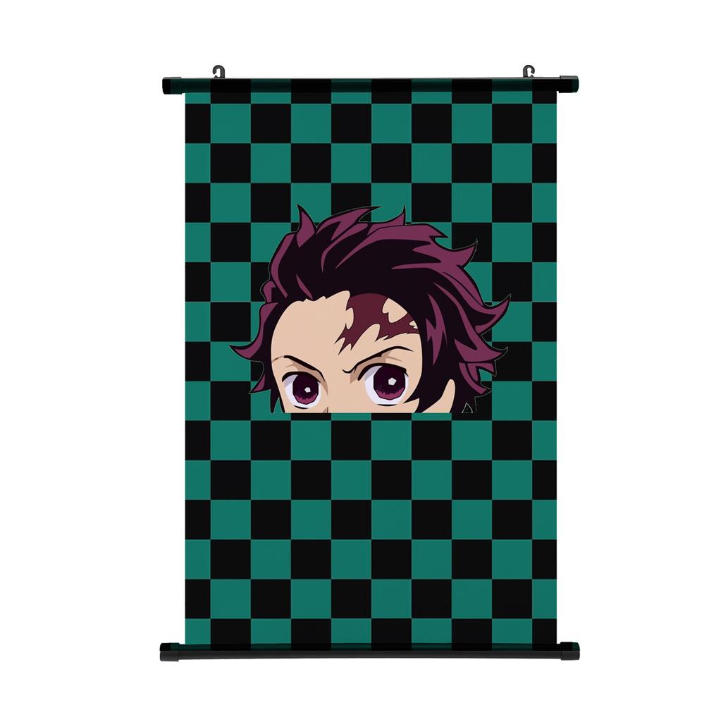 Demon Slayer Nezuko Poster Tecknad Kimetsu No Yaiba Rullposter Vägg Rullposter Populärt Mönster Målning Poster