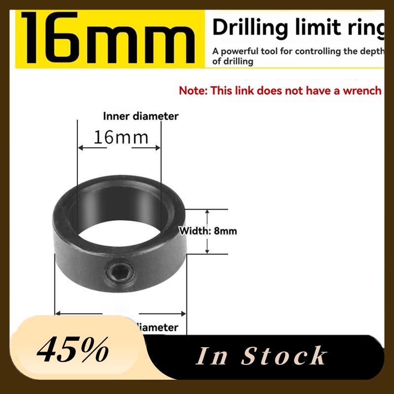 A60zprecision Drilling Tool Accessories: Drill Stop Bit Collar Set 3-16Mm With Hex Wrenchmay