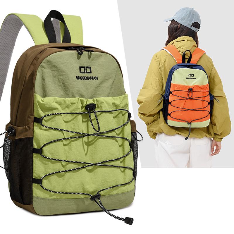 Schoolbag1011 New Student School Bag High Value Dopamine Large Capacity Lightweight Anti-splashing Backpack Durable Backpack