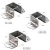 Cold-rolled Steel Construction Bed Rail Brackets Heavy Duty Support Metal Hinges
