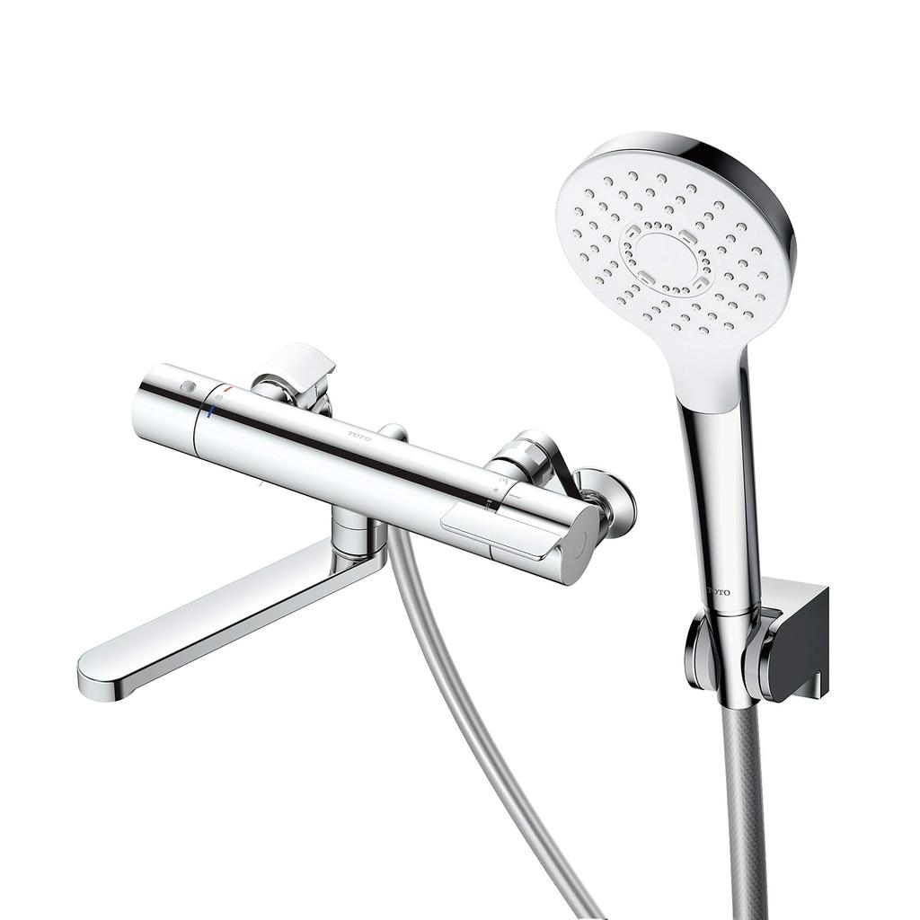 TOTO Bathroom Wall Mounted Thermostatic Mixer Faucet Comfort Wave Shower For Cold Regions TBY01404Z Silver (Plating)