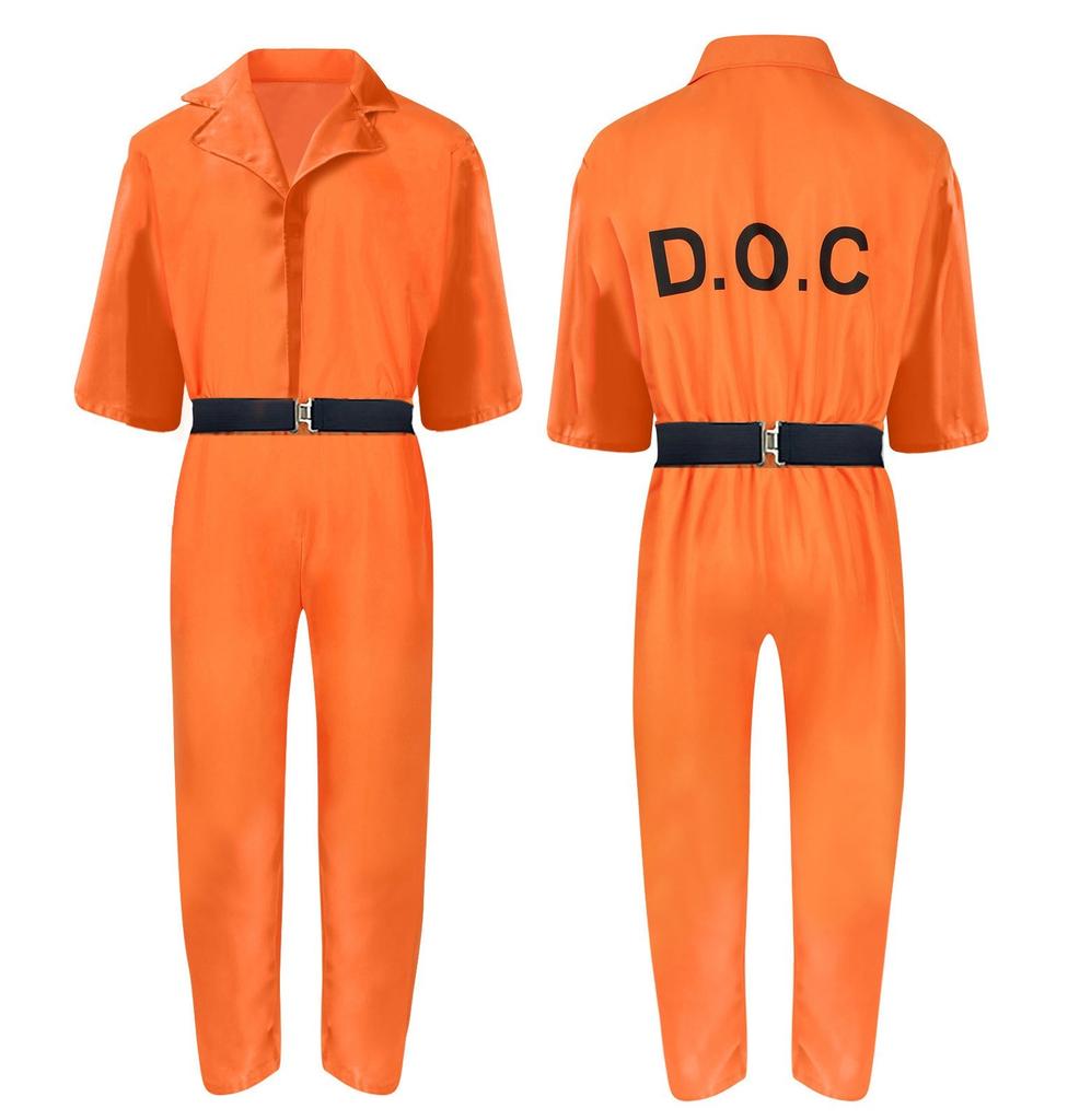 Fashion Role Play Prisoner Jumpsuit