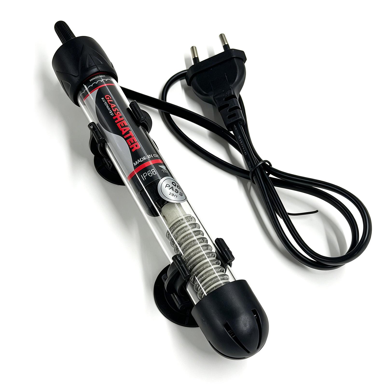 Aquarium Tank Water Heating Rods Stainless Steel Fish Temperature Control Heater for Household Bedroom Decoration