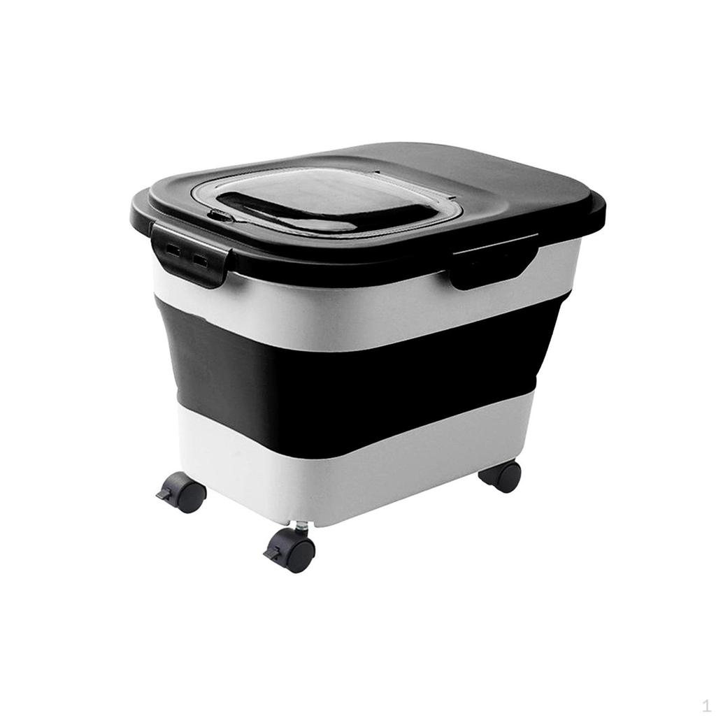 Cat Food Storage Container Box Organizer Large Leakproof Grains Rice