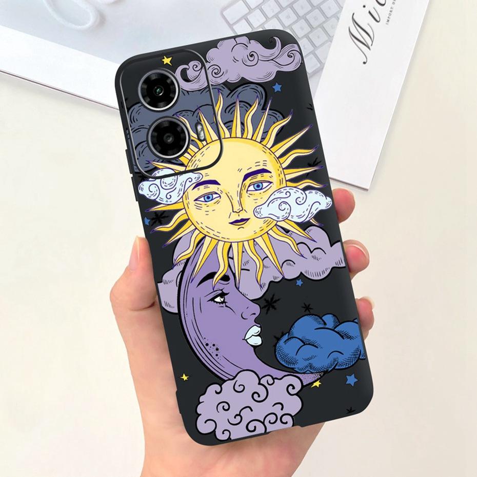 2024 New Fashion Case For Motorola Moto G24 G34 Black Silicon Soft Protective Back Cover For Moto G24 G34 4G 5G Phone Cases