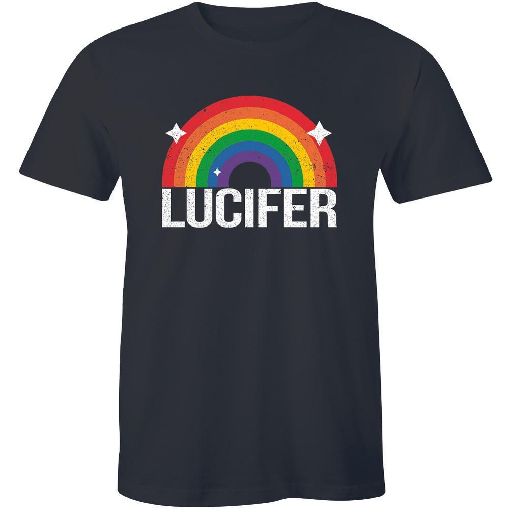 

Rainbow Lucifer Heaven & Hell Tee Hail Satan Satanic Devil Sarcastic Men T-shirt Unisex T-Shirt XXXXL