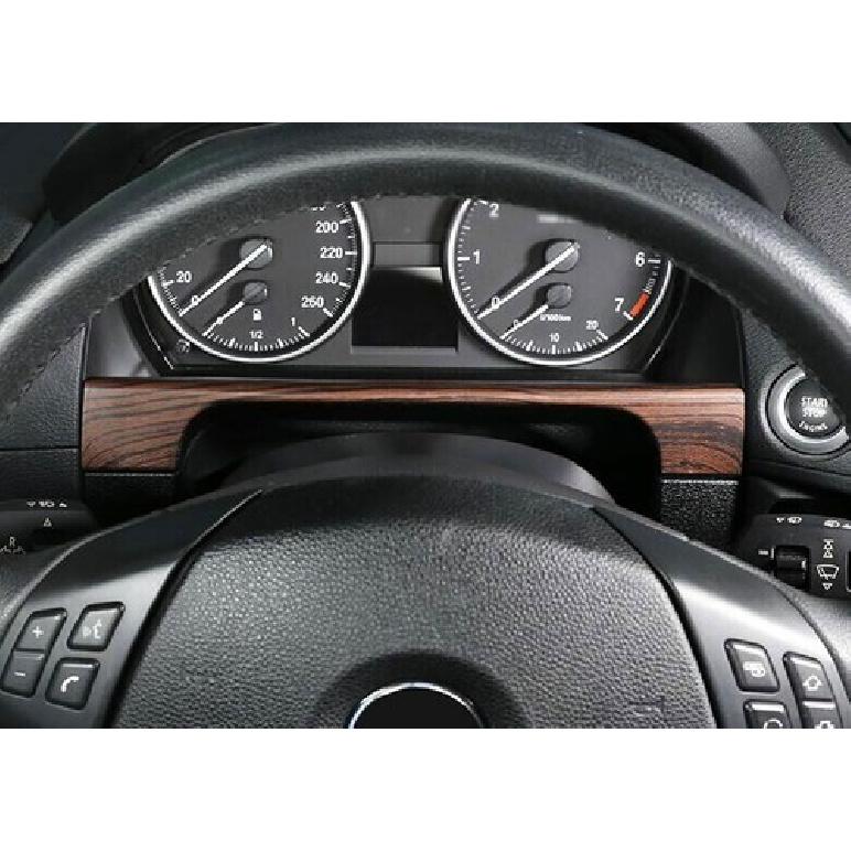 For BMW X1 E84 2013-2015 Pine Wood Grain Dashboard Frame Decor Cover Trim 1PCS