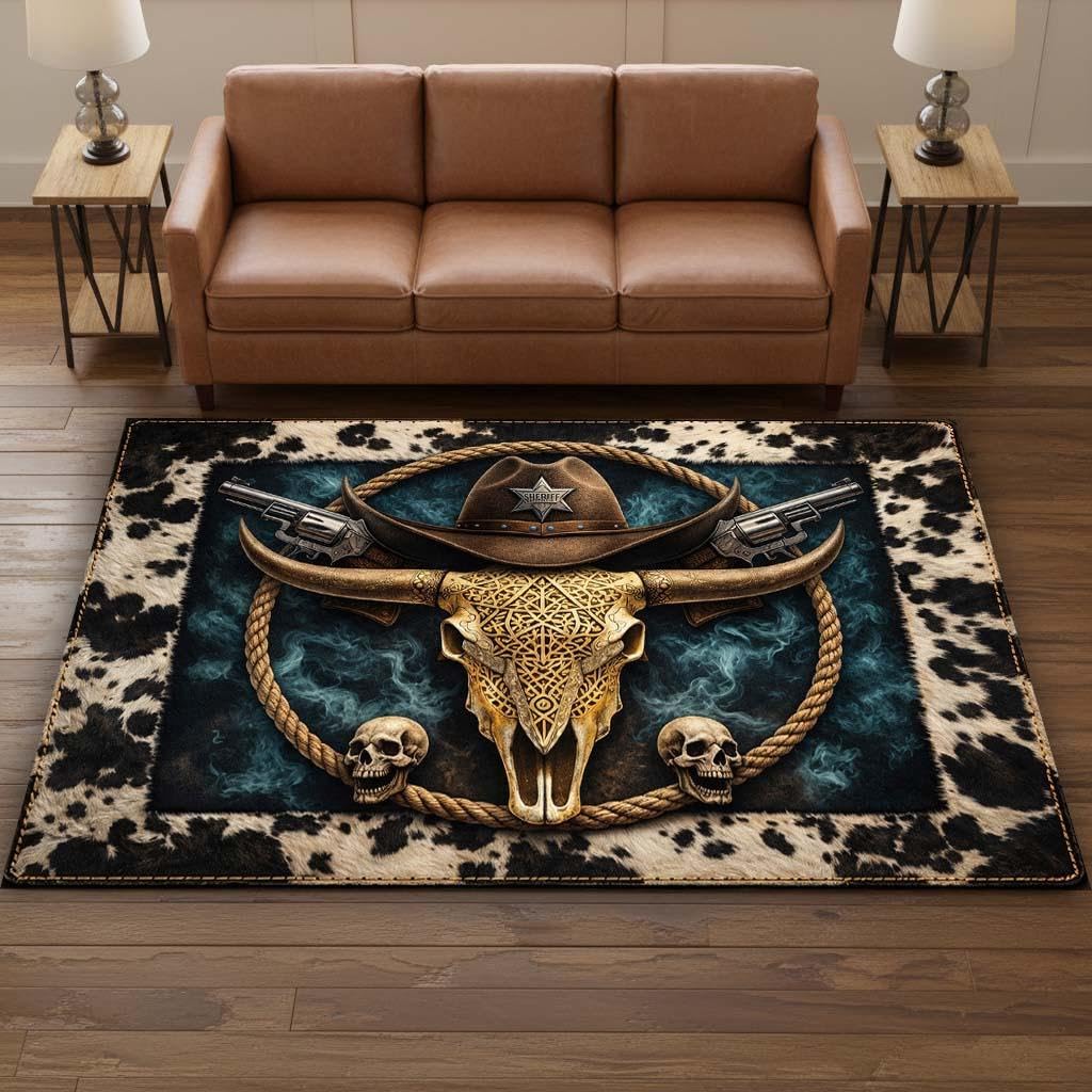 Tappeto a tema ispirato ai nativi americani, Mandala tribale e Tappetino antiscivolo geometrico per camera da letto, soggiorno, Tappeto decorativo rustico