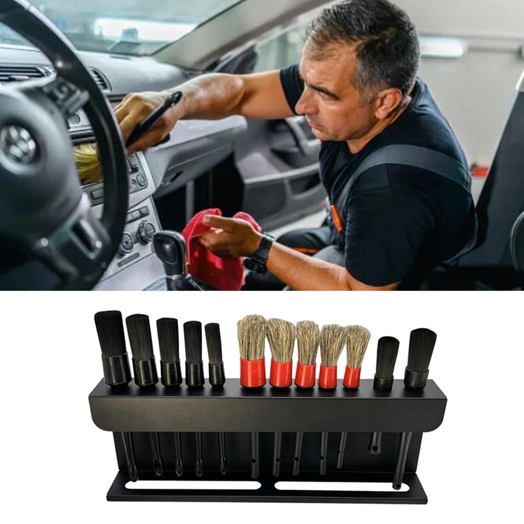 Detailing Brush Holder Spray Bottle Storage Rack Car Brush Holder For Car Detailing Brushes Auto Maintenance