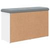 Shoe Bench White 82 x 32 x 50 cm Engineered Wood
