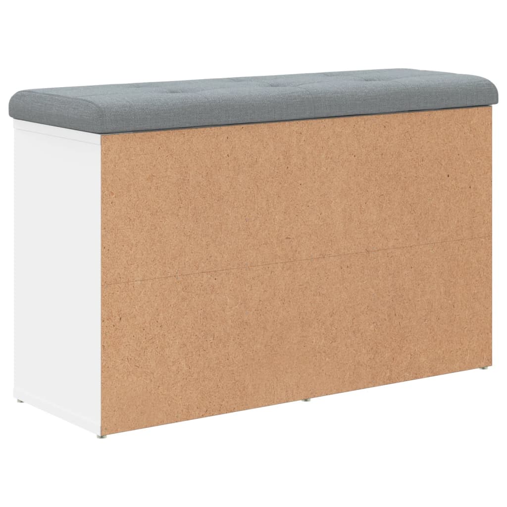 Shoe Bench White 82 x 32 x 50 cm Engineered Wood