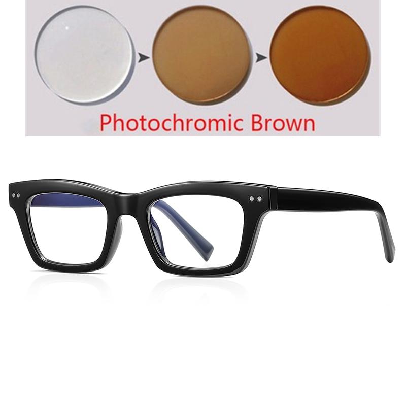 Thick Frame Square Myopia Glasses With Degree Women Men Anti Blue Rays Student Prescription Spectacles 0 -0.5 -0.75 To -6.0