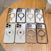 Luxury For Magasfe Wireless Charging Magnetic Case for iPhone 15 14 Plus 13 12 11 Pro Max Matte Plating Clear Soft Silicon Cover