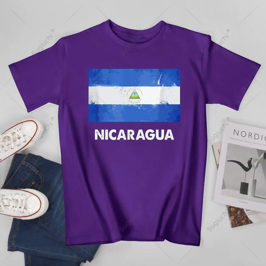 Unisex Unisex Vintage Nicaragua Flag Nicaragua Tshirt Tees T Shirts WoUnisex Boys 100 Cotton TShirt