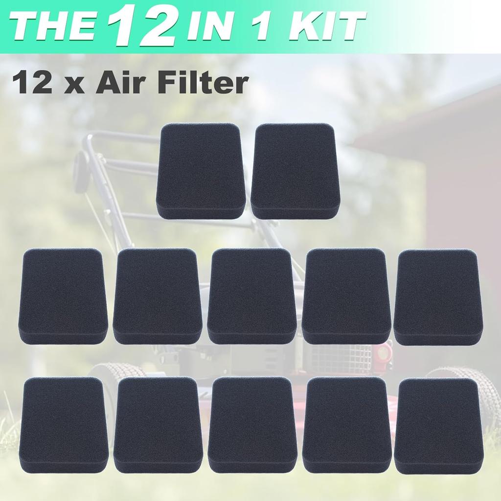 17211-899-000 Air Filter - 12 Pack Air Filter for Honda GX240 GX270 GX340 GX390 Engine & GP5500 GP6500 EB5000X EM5000SX EB5000 EB6500 EB3500 EB5000