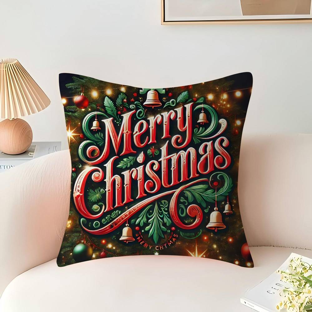 Merry Chrismas Cushion Cover Decorative Pillow Sofa Home Decor Case Pillow Cases