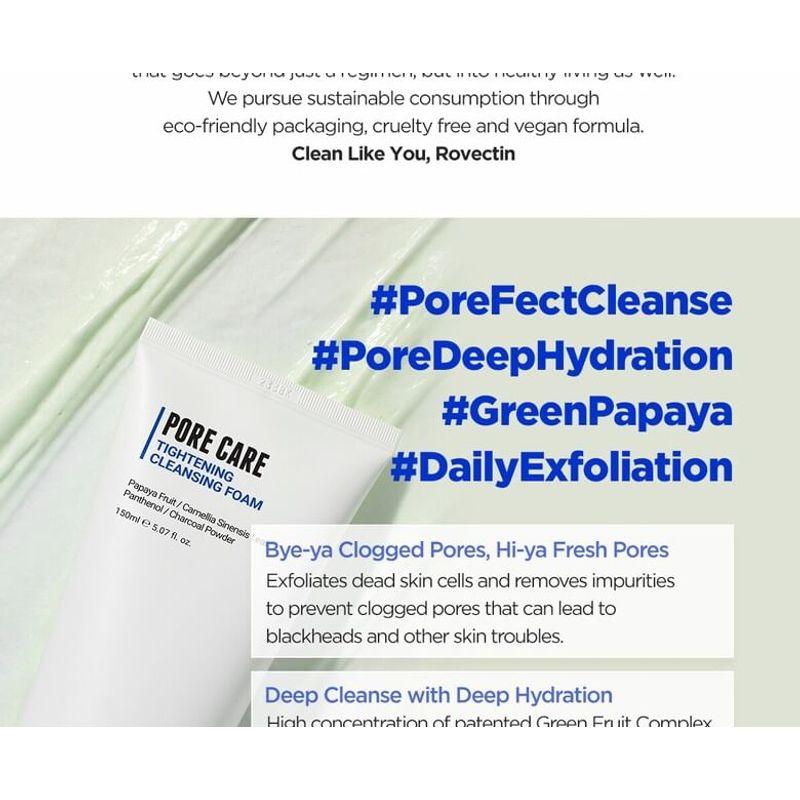 ROVECTIN - Pore Care Tightening Cleansing Foam