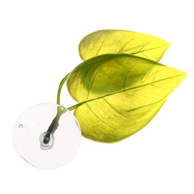 1Pc Artificial Aquarium Leaf Plants Decoration Betta Fish Rest Spawning Ornamental Plant Fish Play Relax Hide Leaf Hammock