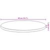 Round Table Top Ø40x2 cm Solid Acacia Wood