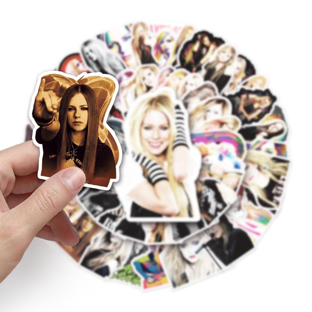 51 Стикер-граффити Avril Lavigne для чемодана, ноутбука, автомобиля, скутера, холодильника
