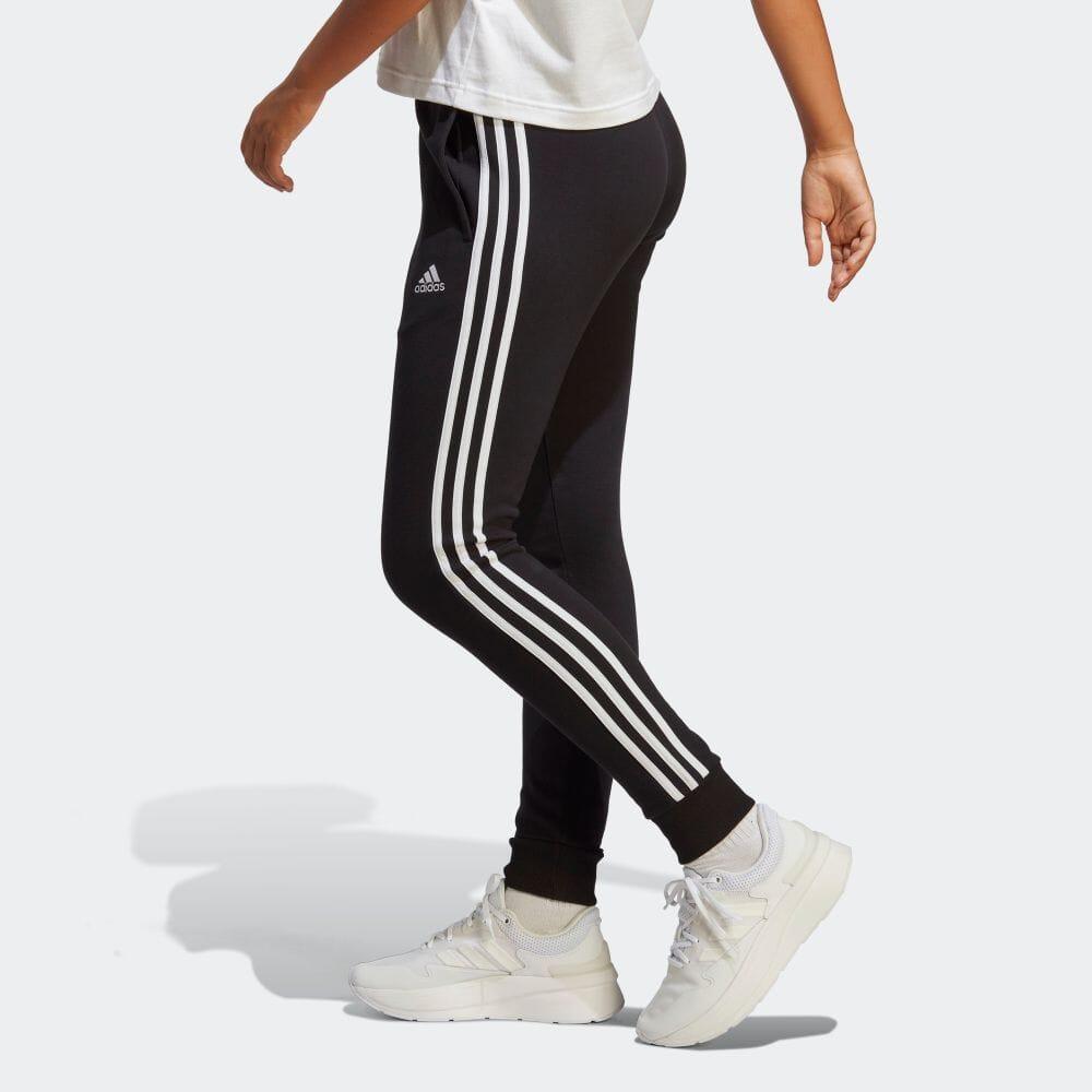 Adidas Logo Print Three Stripes Sports Pants Women Bottoms Black IC8770