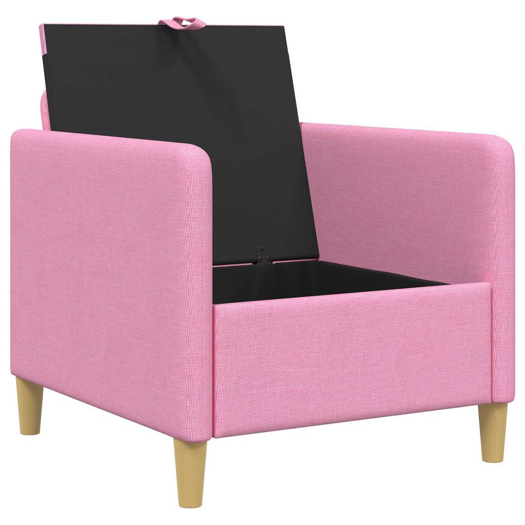 Pink Storage Sofa 72 x 78 x 87 cm Polyester