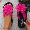 Women's, Flower Flat Slippers, Flip Flops, Flip Flops, Women's, Outerwear, Beach, Flat Slippers