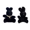 Unique Black Rabbit Key Comfortable Keyrings Accessory for Birthdays and Parties