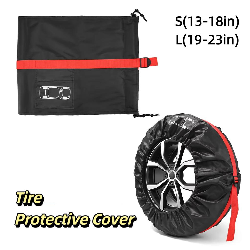 1/4 PCS Spare Tire Case Car Dustproof Waterproof Tire Cover Universal Car Tire Storage Bag Car Tire Wheel Protection Accessories