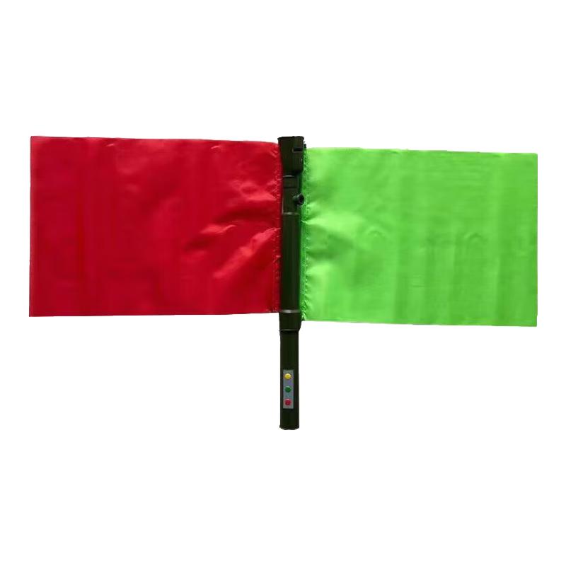 Three-Color Flashing Command Flag with Horn
