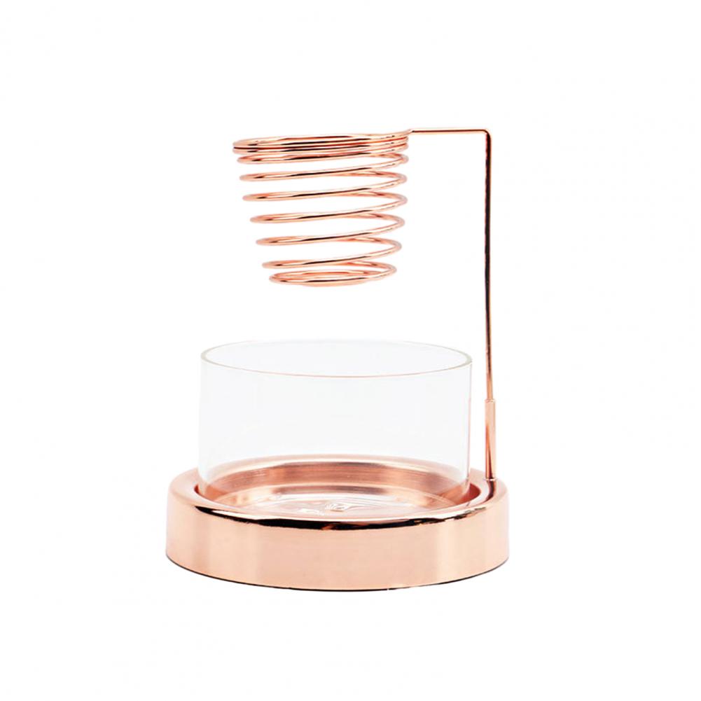 Palo Santo Halter, Metall Glas Räuchergefäß, zum Verbrennen von Palo Santo Salbei Räucherhalter, mit rutschfester Basis, Heimdeko