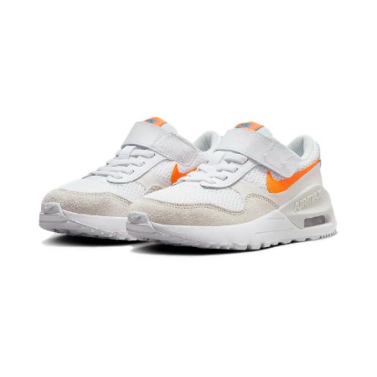 Nike Air Max SYSTM PS White Total Orange Kids Sneakers Phantom Photon-Dust DQ0285-114